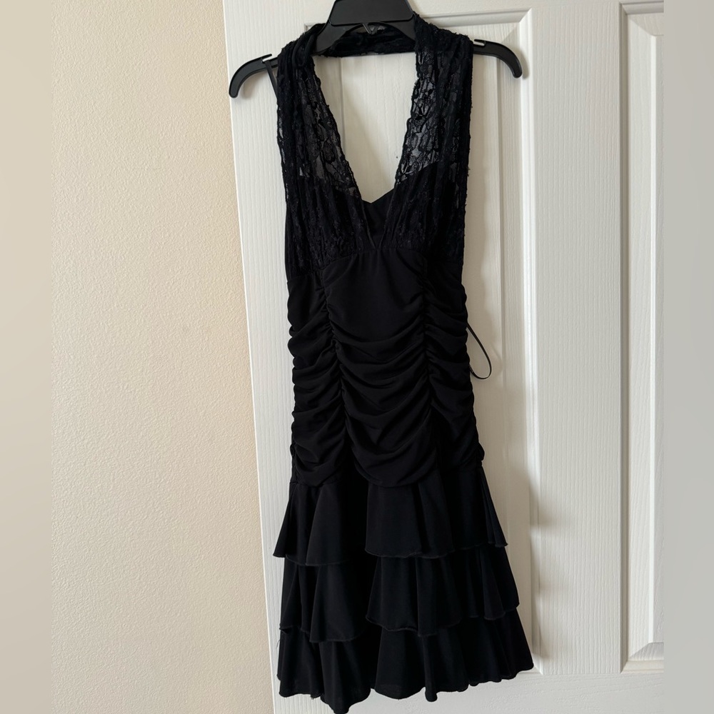 Black short dress